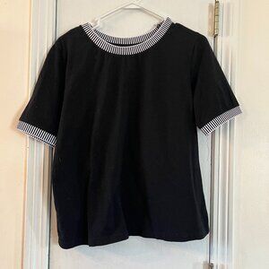 Merokeey Contrast Trim Tee